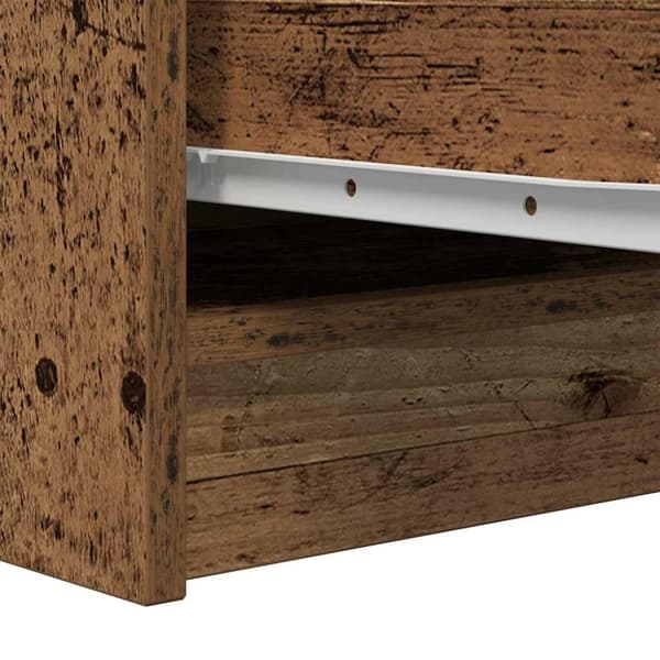 vidaXL Skänk gammalt trä 29,5x34x76 cm konstruerat trä