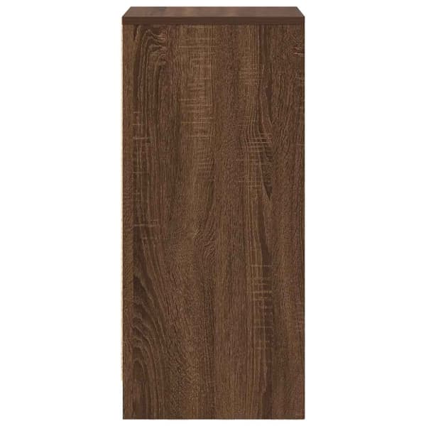 vidaXL Skjenk brun eik 29,5x34x76 cm konstruert tre