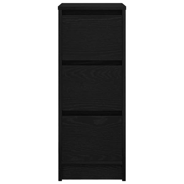 vidaXL Skjenk svart eik 29,5x34x76 cm konstruert tre