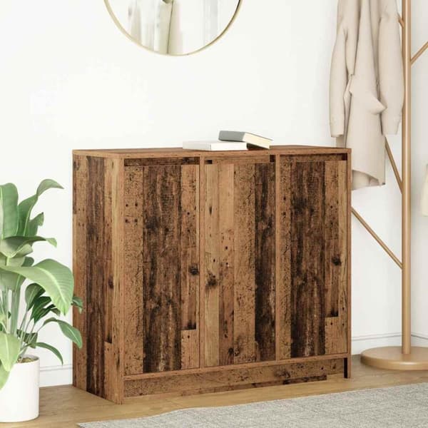 vidaXL Skjenk gammelt tre 85x34x76 cm konstruert tre