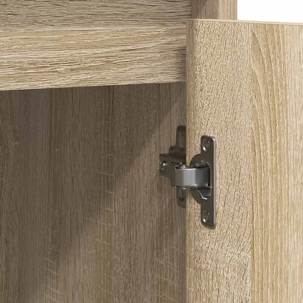 vidaXL Skjenk sonoma eik 85x34x76 cm konstruert tre