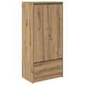Miniatyrbilde 3 av 11: vidaXL Skap med skuff artisan eik 55,5x34x119,5 cm konstruert tre
