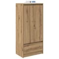 Miniatyrbilde 5 av 11: vidaXL Skap med skuff artisan eik 55,5x34x119,5 cm konstruert tre