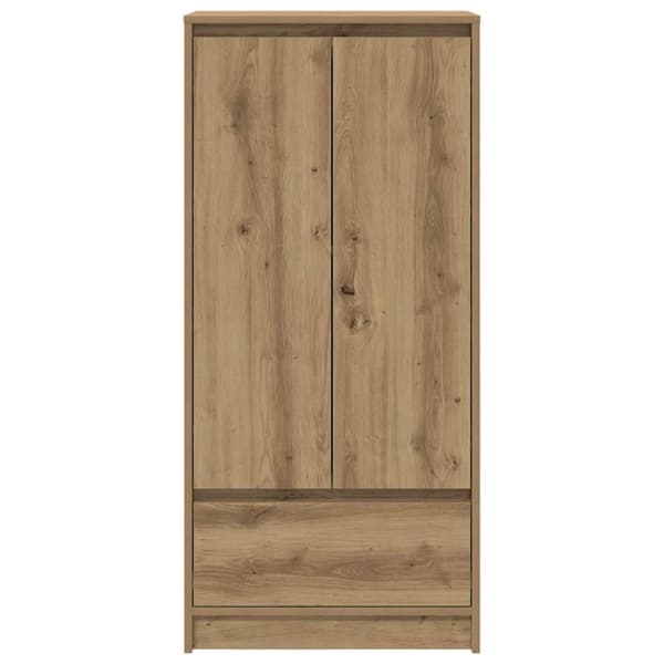 vidaXL Skap med skuff artisan eik 55,5x34x119,5 cm konstruert tre