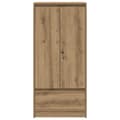 Miniatyrbilde 7 av 11: vidaXL Skap med skuff artisan eik 55,5x34x119,5 cm konstruert tre