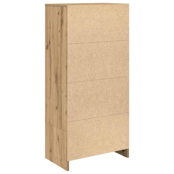 vidaXL Skap med skuff artisan eik 55,5x34x119,5 cm konstruert tre