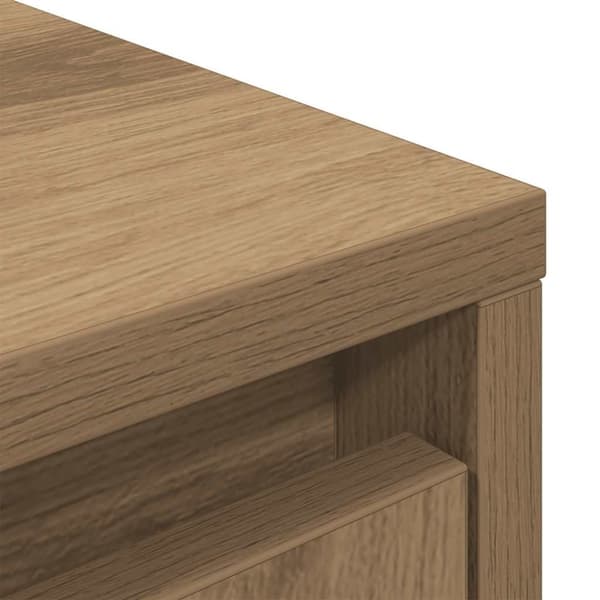 vidaXL Skap med skuff artisan eik 55,5x34x119,5 cm konstruert tre