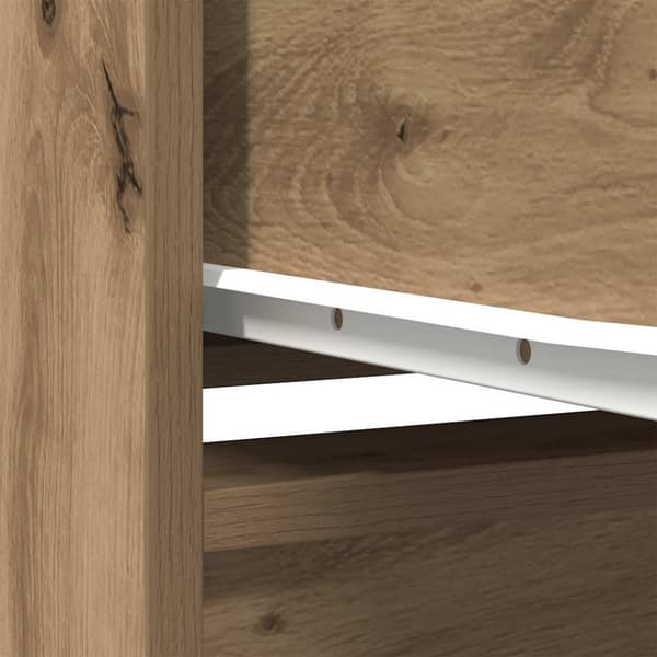 vidaXL Skap med skuff artisan eik 55,5x34x119,5 cm konstruert tre