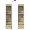 Miniatyrbild 10 av 11: vidaXL Highboard sonoma ek 29,5x34x119,5 cm konstruerat trä