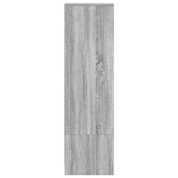vidaXL Highboard grå eik 29,5x34x119,5 cm konstruert tre