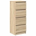 Miniatyrbilde 3 av 11: vidaXL Skjenk sonoma eik 37,5x35x99 cm konstruert tre