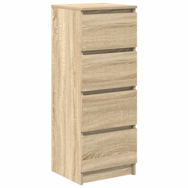 vidaXL Skjenk sonoma eik 37,5x35x99 cm konstruert tre