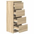 Miniatyrbilde 6 av 11: vidaXL Skjenk sonoma eik 37,5x35x99 cm konstruert tre