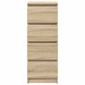 Miniatyrbilde 7 av 11: vidaXL Skjenk sonoma eik 37,5x35x99 cm konstruert tre