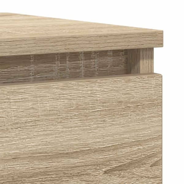 vidaXL Skjenk sonoma eik 37,5x35x99 cm konstruert tre