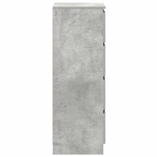 vidaXL Skjenk betonggrå 37,5x35x99 cm konstruert tre