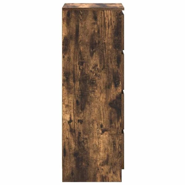 vidaXL skænk 37,5x35x99 cm konstrueret træ røget egetræsfarve