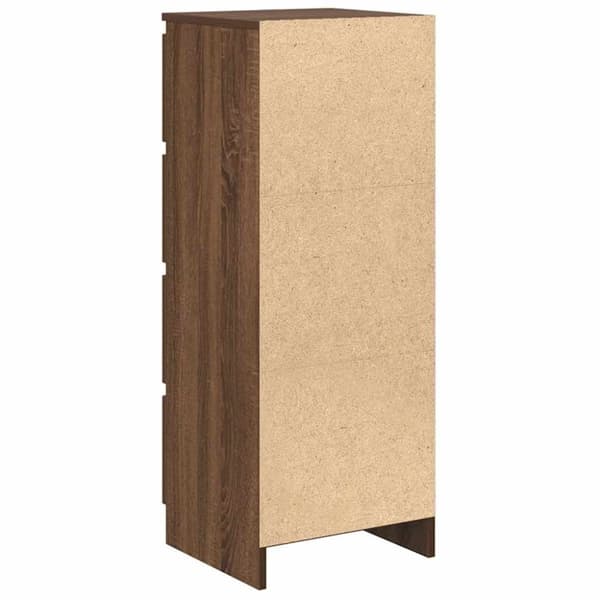 vidaXL skænk 37,5x35x99 cm konstrueret træ brun egetræsfarve