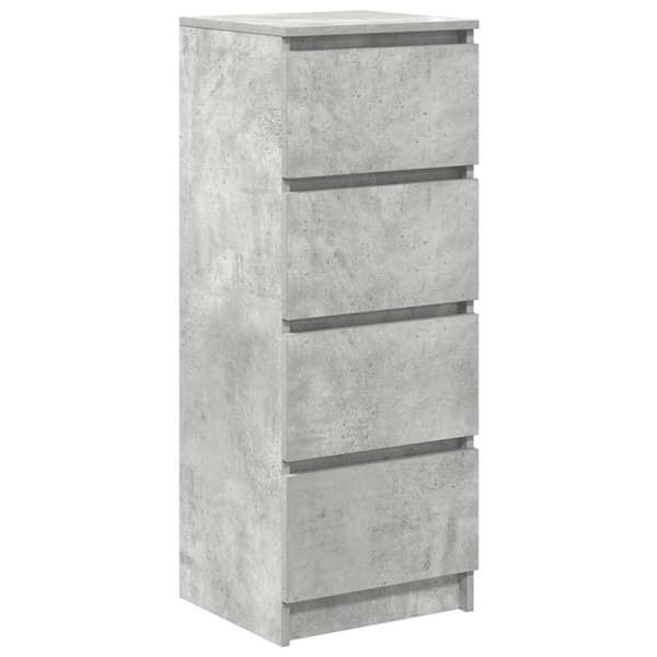 vidaXL skænk 37,5x35x99 cm konstrueret træ betongrå