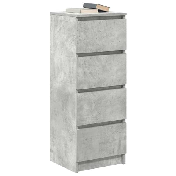 vidaXL skænk 37,5x35x99 cm konstrueret træ betongrå