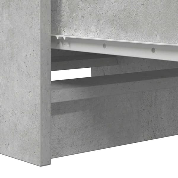 vidaXL skænk 37,5x35x99 cm konstrueret træ betongrå