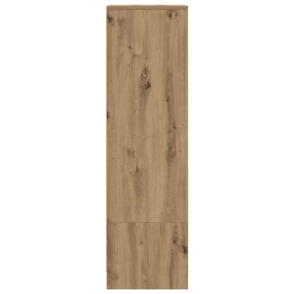 vidaXL Highboard hantverksmässig ek 29,5x34x119,5 cm konstruerat trä