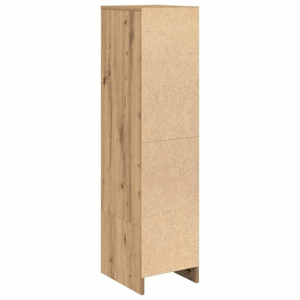 vidaXL Highboard hantverksmässig ek 29,5x34x119,5 cm konstruerat trä