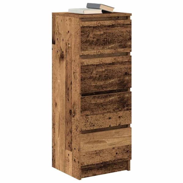 vidaXL Skänk gammalt trä 37,5x35x99 cm konstruerat trä