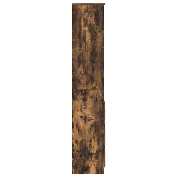 vidaXL Høybord røkt eik 37,5x35x180 cm konstruert tre