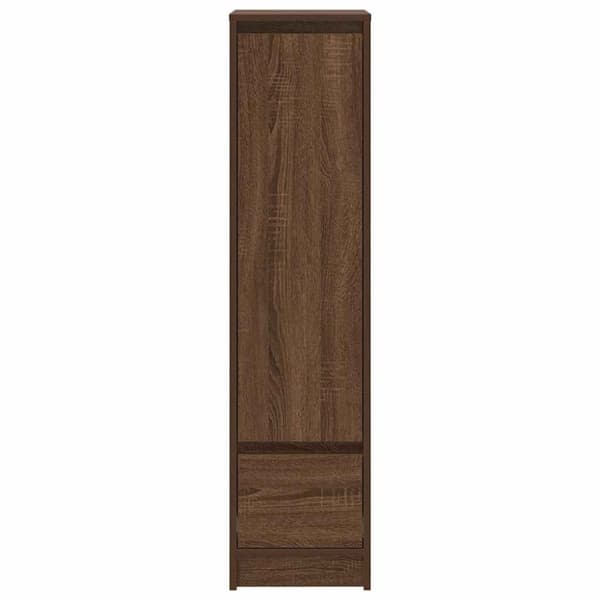 vidaXL Kaappi ruskea tammi 29,5x34x119,5 cm tekninen puu