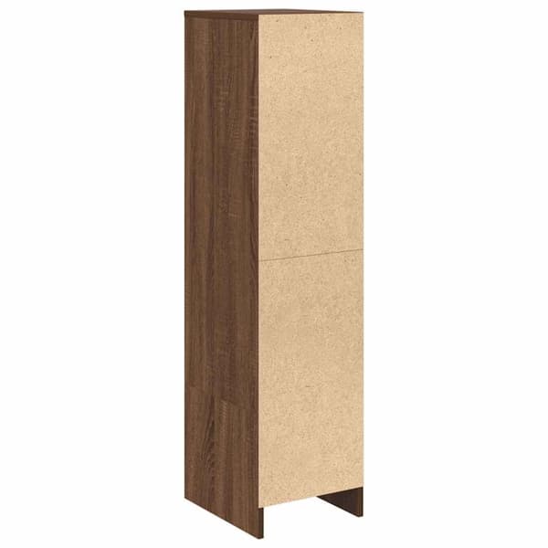 vidaXL Kaappi ruskea tammi 29,5x34x119,5 cm tekninen puu