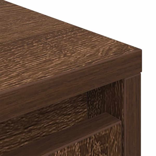 vidaXL Kaappi ruskea tammi 29,5x34x119,5 cm tekninen puu