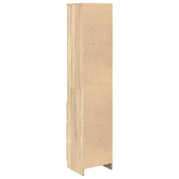 vidaXL højskab 37,5x35x180 cm konstrueret træ sonoma-eg