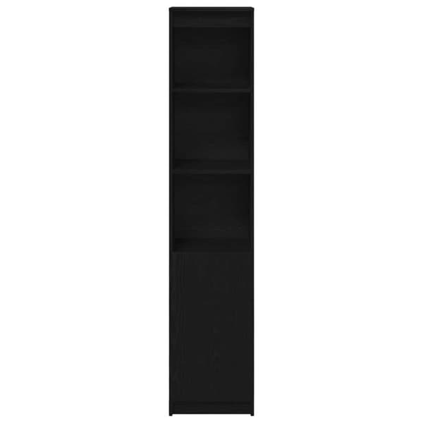 vidaXL Høybord svart eik 37,5x35x180 cm konstruert tre
