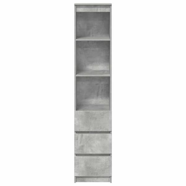 vidaXL Høybord betonggrå 37,5x35x180 cm konstruert tre