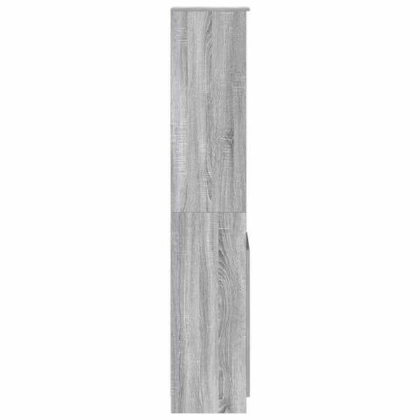 vidaXL højskab 37,5x35x180 cm konstrueret træ grå sonoma-eg