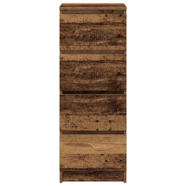 vidaXL skænk 37,5x35x99 cm konstrueret træ antikt træ