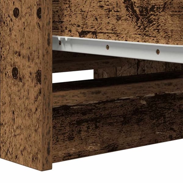 vidaXL skænk 37,5x35x99 cm konstrueret træ antikt træ