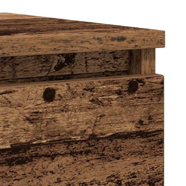 vidaXL skænk 37,5x35x99 cm konstrueret træ antikt træ