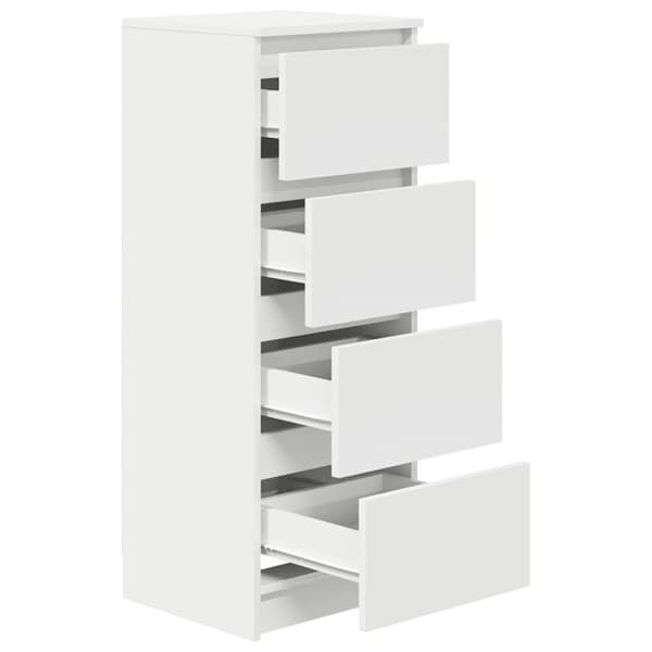 vidaXL skænk 37,5x35x99 cm konstrueret træ hvid