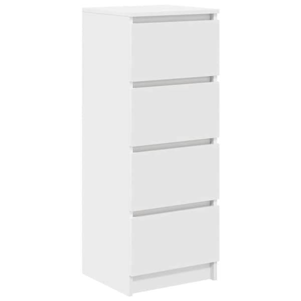 vidaXL skænk 37,5x35x99 cm konstrueret træ hvid
