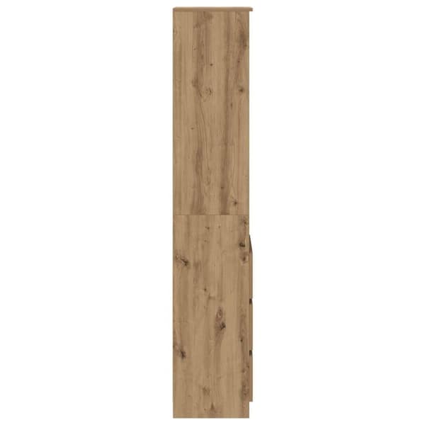 vidaXL højskab 37,5x35x180 cm konstrueret træ kunsteg