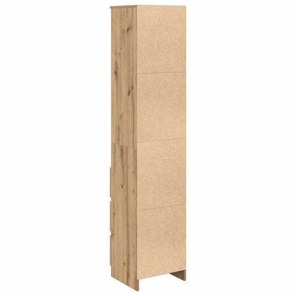 vidaXL højskab 37,5x35x180 cm konstrueret træ kunsteg