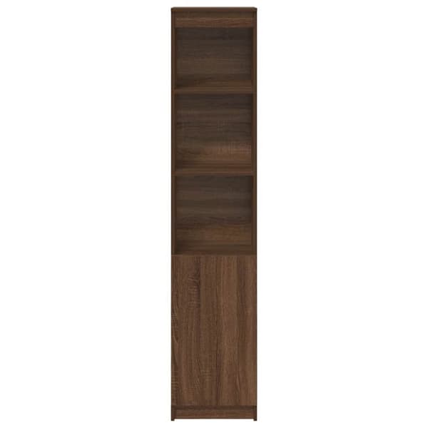 vidaXL højskab 37,5x35x180 cm konstrueret træ brun egetræsfarve