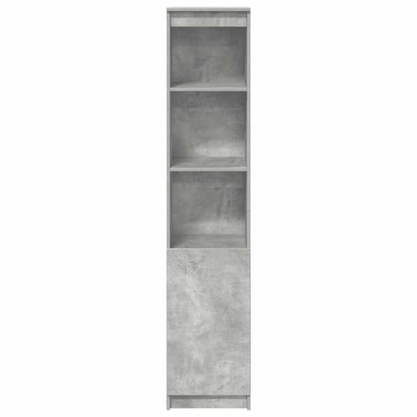 vidaXL Høybord betonggrå 37,5x35x180 cm konstruert tre