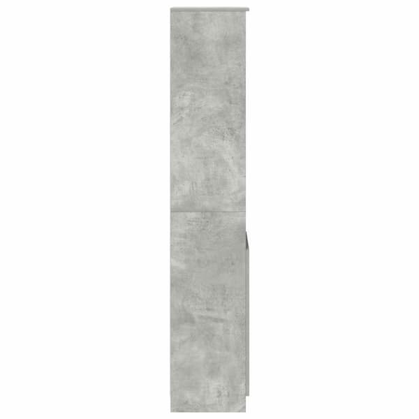 vidaXL Høybord betonggrå 37,5x35x180 cm konstruert tre