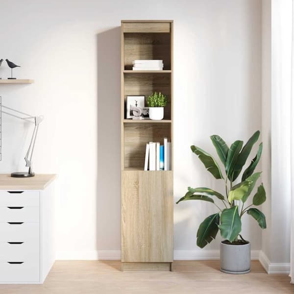 vidaXL Høybord sonoma eik 37,5x35x180 cm konstruert tre