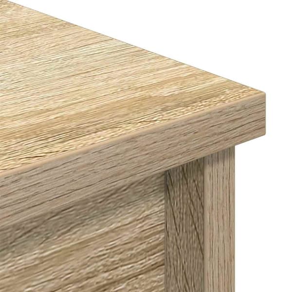 vidaXL Høybord sonoma eik 37,5x35x180 cm konstruert tre