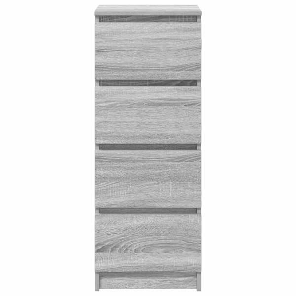 vidaXL Skjenk grå sonoma 37,5x35x99 cm konstruert tre