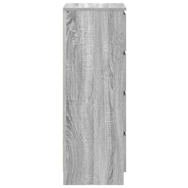 vidaXL Skjenk grå sonoma 37,5x35x99 cm konstruert tre
